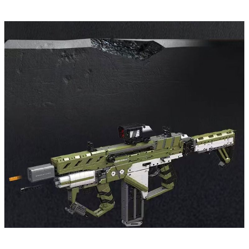 MouldKing 14032 Mould King 14032 SÚNG TRƯỜNG TẤN CÔNG DY-01 bộ đồ chơi xếp lắp ráp ghép mô hình Military Army DY-01 ASSAULT RIFLE Quân Sự Bộ Đội 2848 khối