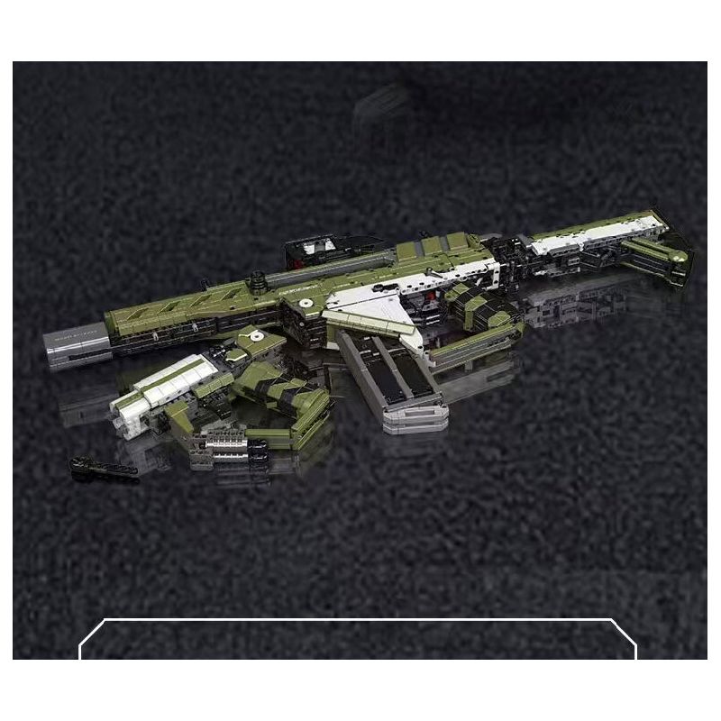 MouldKing 14032 Mould King 14032 SÚNG TRƯỜNG TẤN CÔNG DY-01 bộ đồ chơi xếp lắp ráp ghép mô hình Military Army DY-01 ASSAULT RIFLE Quân Sự Bộ Đội 2848 khối