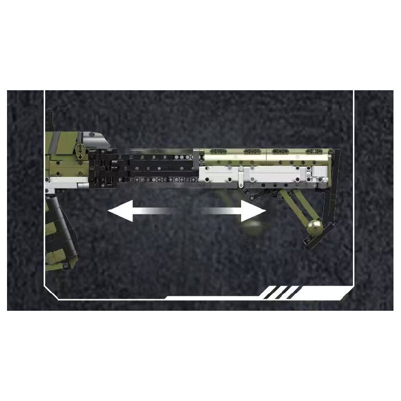 MouldKing 14032 Mould King 14032 SÚNG TRƯỜNG TẤN CÔNG DY-01 bộ đồ chơi xếp lắp ráp ghép mô hình Military Army DY-01 ASSAULT RIFLE Quân Sự Bộ Đội 2848 khối