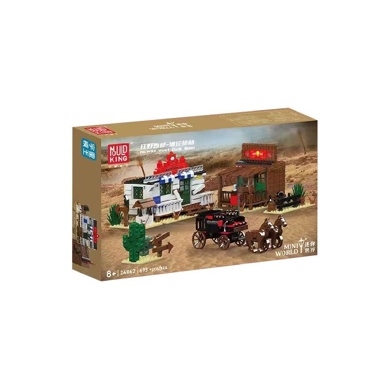 MouldKing 24062 Wild West Bank Heist Xếp hình lắp ráp ghép mô hình Mini World: Wild West Bank Cướp MouldKing 24062 Wild West Bank Heist Xếp hình lắp ráp ghép mô hình Mini World: Wild West Bank Cướp