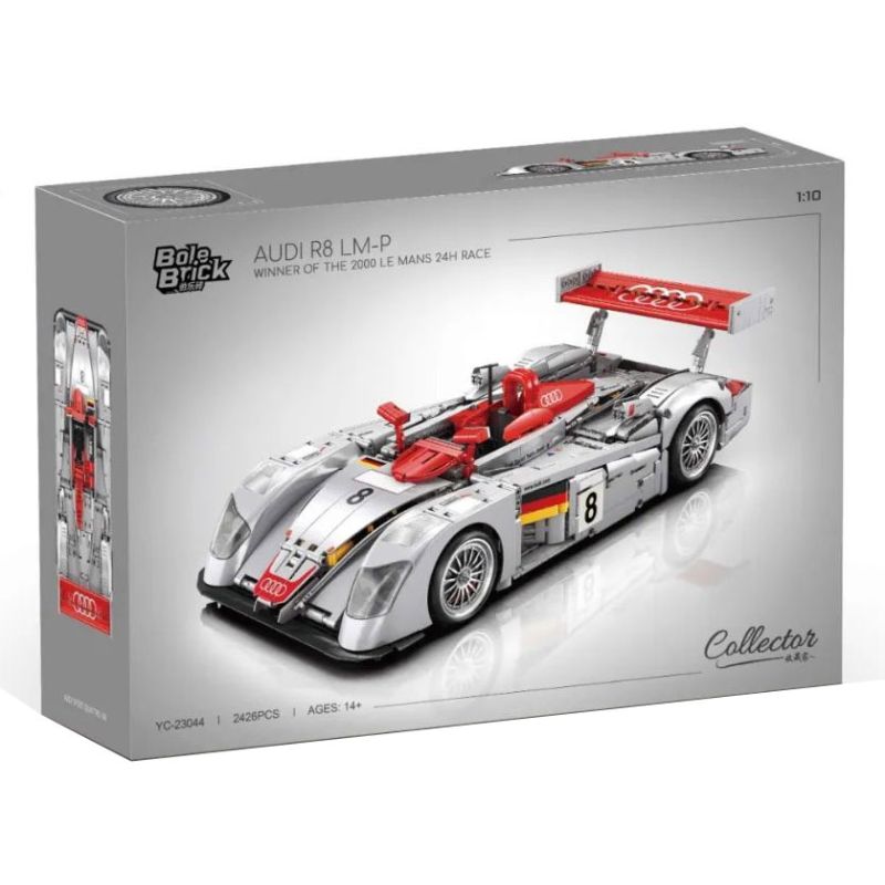 Bole brick YC-23044 Xếp hình lắp ráp ghép mô hình Audi R8 LMP 2000