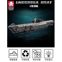 LE YI 66078 TÀU NGẦM HÌNH CHỮ TRONG THẾ CHIẾN II bộ đồ chơi xếp lắp ráp ghép mô hình Military Army UNDERSEA BOAT Quân Sự Bộ Đội 738 khối