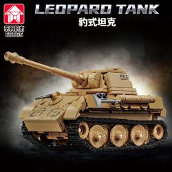 LE YI 66065 XE TĂNG DA BÁO bộ đồ chơi xếp lắp ráp ghép mô hình Military Army LEOPARD TANK Quân Sự Bộ Đội 526 khối