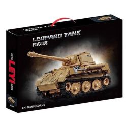 LE YI 66065 XE TĂNG DA BÁO bộ đồ chơi xếp lắp ráp ghép mô hình Military Army LEOPARD TANK Quân Sự Bộ Đội 526 khối