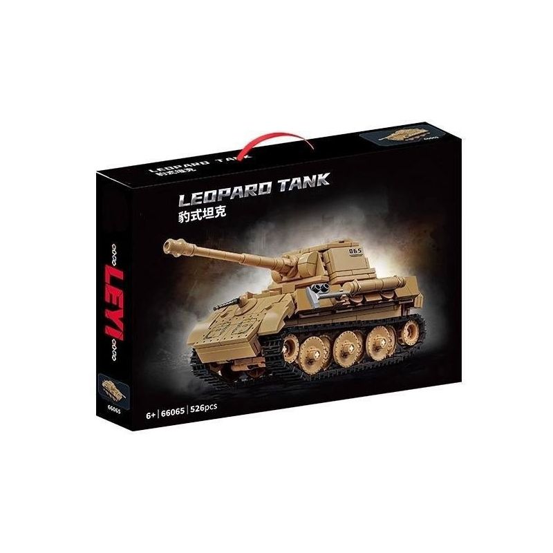 LE YI 66065 XE TĂNG DA BÁO bộ đồ chơi xếp lắp ráp ghép mô hình Military Army LEOPARD TANK Quân Sự Bộ Đội 526 khối