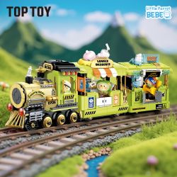 TOP TOY TC1736 1736 LITTLE PARROT BEBE TIME TRAIN PHÒNG ĐIỀU KHIỂN bộ đồ chơi xếp lắp ráp ghép mô hình 400 khối