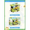 TOP TOY TC1738 1738 LITTLE PARROT BEBE TIME TRAIN E-SPORTS CAR bộ đồ chơi xếp lắp ráp ghép mô hình 400 khối