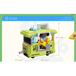 TOP TOY TC1738 1738 LITTLE PARROT BEBE TIME TRAIN E-SPORTS CAR bộ đồ chơi xếp lắp ráp ghép mô hình 400 khối