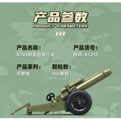 SLUBAN M38-B1295 B1295 1295 M38B1295 38-B1295 FU MENGCHENG HOẠT ĐỘNG TẤN CÔNG XE TĂNG A7VS bộ đồ chơi xếp lắp ráp ghép mô hình Military Army Quân Sự Bộ Đội 506 khối