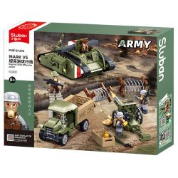 SLUBAN M38-B1296 B1296 1296 M38B1296 38-B1296 FU MENGCHENG MARK VS TANK OFFENSIVE HOẠT ĐỘNG bộ đồ chơi xếp lắp ráp ghép mô hình Military Army Quân Sự Bộ Đội 516 khối