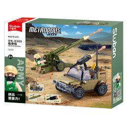 SLUBAN M38-B1255 B1255 1255 M38B1255 38-B1255 FU MENGCHENG IFR-D30S HOWITZER bộ đồ chơi xếp lắp ráp ghép mô hình Military Army Quân Sự Bộ Đội 138 khối