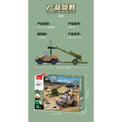 SLUBAN M38-B1255 B1255 1255 M38B1255 38-B1255 FU MENGCHENG IFR-D30S HOWITZER bộ đồ chơi xếp lắp ráp ghép mô hình Military Army Quân Sự Bộ Đội 138 khối