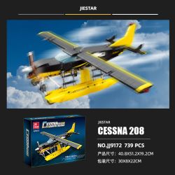 JIESTAR JJ9172 9172 MÁY BAY ÁNH SÁNG ĐA NĂNG MỘT ĐỘNG CƠ ĐƠN CESSNA 208 bộ đồ chơi xếp lắp ráp ghép mô hình Technic Kỹ Thuật Công Nghệ Cao Mô Hình Phương Tiện 739 khối