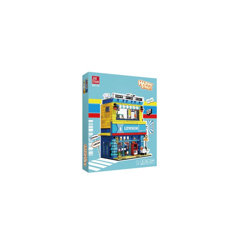 JIESTAR 89118 Xếp hình lắp ráp ghép mô hình Cửa hàng tiện lợi Lewson (Rosen) JIESTAR 89118 Xếp hình lắp ráp ghép mô hình Cửa hàng tiện lợi Lewson (Rosen)
