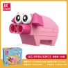 JIESTAR 59118 ĐỘNG VẬT NHỎ DỄ THƯƠNG LỢN bộ đồ chơi xếp lắp ráp ghép mô hình Creator Sáng Tạo 30 khối