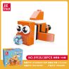JIESTAR 59125 ĐỘNG VẬT NHỎ DỄ THƯƠNG CÁ CHÚ HỀ bộ đồ chơi xếp lắp ráp ghép mô hình Creator Sáng Tạo 30 khối