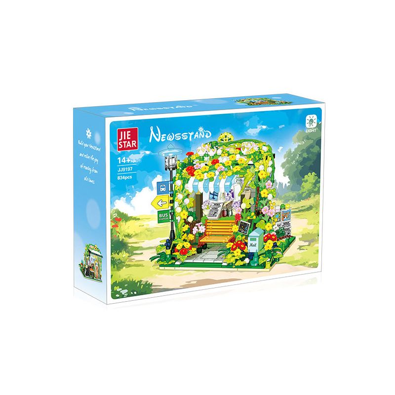 JIESTAR JJ9197 Newsstand Xếp hình lắp ráp ghép mô hình Gian hàng báo