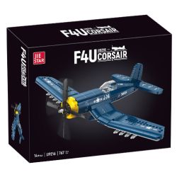 JIESTAR JJ9216 9216 F4U CORSAIR FIGHTER CARRIER DỰA TRÊN bộ đồ chơi xếp lắp ráp ghép mô hình Military Army Quân Sự Bộ Đội 767 khối