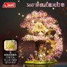 JAKI AK018 CHAOXIANG SÁNG TẠO XÂY DỰNG MỘT NGÔI NHÀ TRÊN CÂY ANH ĐÀO BẰNG TAY bộ đồ chơi xếp lắp ráp ghép mô hình