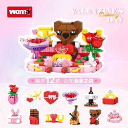 WOMA C1022 1022 CUỘC HẸN LÃNG MẠN 12 bộ đồ chơi xếp lắp ráp ghép mô hình Creator Sáng Tạo 416 khối