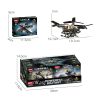 WOMA C1023 1023 MÁY BAY KHÔNG NGƯỜI LÁI QUÂN SỰ BATTLEFIELD 8 KẾT HỢP bộ đồ chơi xếp lắp ráp ghép mô hình Military Army Quân Sự Bộ Đội 312 khối