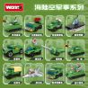 WOMA C1020 1020 SÁCH MINH HỌA QUÂN ĐỘI HẠN CHẾ 12 bộ đồ chơi xếp lắp ráp ghép mô hình Military Army Quân Sự Bộ Đội 460 khối