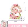 GEKKOSHA 804262 HOA ĐỎ TƯƠI BÓNG TỐI MẠ VÀNG CHẢY CÁT XOAY bộ đồ chơi xếp lắp ráp ghép mô hình Arts & Crafts