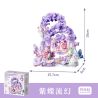 GEKKOSHA 804263 SCARLET FLOWER BUTTERFLY SHADOW MẠ VÀNG BƯỚM MÀU TÍM CHẢY TƯỞNG TƯỢNG QUAY GẠCH CÁT bộ đồ chơi xếp lắp ráp ghép mô hình Arts & Crafts