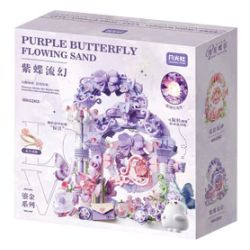 GEKKOSHA 804263 SCARLET FLOWER BUTTERFLY SHADOW MẠ VÀNG BƯỚM MÀU TÍM CHẢY TƯỞNG TƯỢNG QUAY GẠCH CÁT bộ đồ chơi xếp lắp ráp ghép mô hình Arts & Crafts