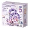 GEKKOSHA 804263 SCARLET FLOWER BUTTERFLY SHADOW MẠ VÀNG BƯỚM MÀU TÍM CHẢY TƯỞNG TƯỢNG QUAY GẠCH CÁT bộ đồ chơi xếp lắp ráp ghép mô hình Arts & Crafts