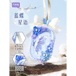 GEKKOSHA 802084 THE FOUR SEASONS BUTTERFLY RHYME BLUE STAR WORD bộ đồ chơi xếp lắp ráp ghép mô hình Arts & Crafts