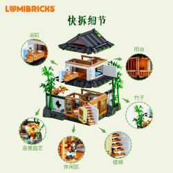 LUMIBRICKS FUNWHOLE L9075 9075 NHÀ RETRO RỪNG TRE bộ đồ chơi xếp lắp ráp ghép mô hình Creator Sáng Tạo 2432 khối LUMIBRICKS FUNWHOLE L9075 9075 NHÀ RETRO RỪNG TRE bộ đồ chơi xếp lắp ráp ghép mô hình Creator Sáng Tạo 2432 khối