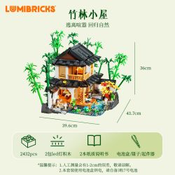 LUMIBRICKS FUNWHOLE L9075 9075 NHÀ RETRO RỪNG TRE bộ đồ chơi xếp lắp ráp ghép mô hình Creator Sáng Tạo 2432 khối LUMIBRICKS FUNWHOLE L9075 9075 NHÀ RETRO RỪNG TRE bộ đồ chơi xếp lắp ráp ghép mô hình Creator Sáng Tạo 2432 khối
