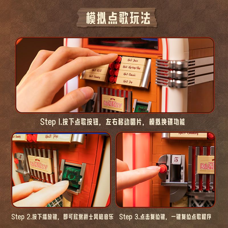 PANTASY 85020 JUKEBOX bộ đồ chơi xếp lắp ráp ghép mô hình Creator RETRO JUKEBOX Sáng Tạo 1300 khối