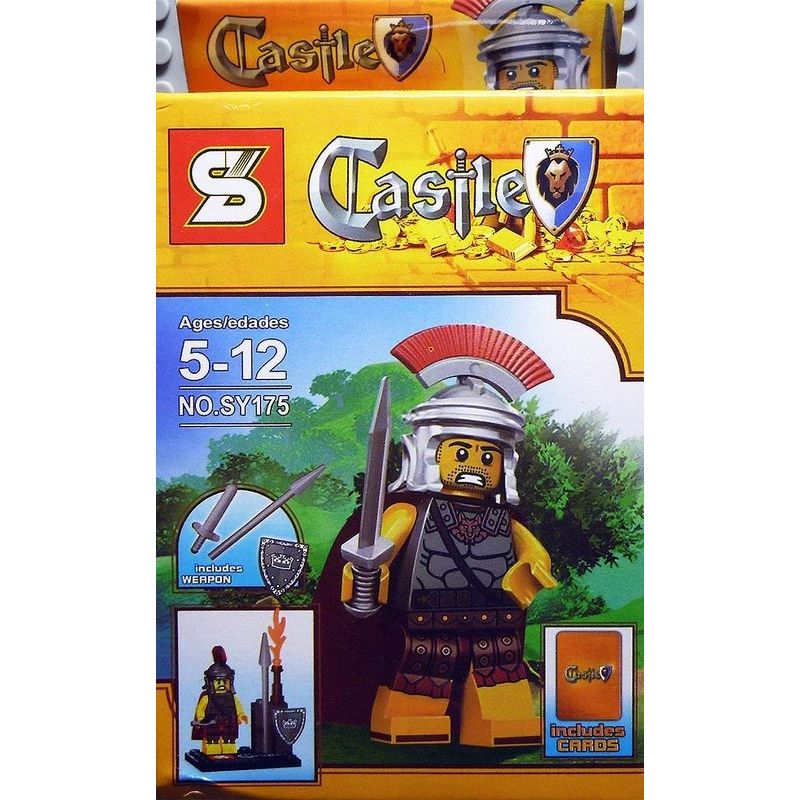 SY 175 LÂU ĐÀI HÌNH 8 bộ đồ chơi xếp lắp ráp ghép mô hình Medieval Castle Chiến Tranh Trung Cổ