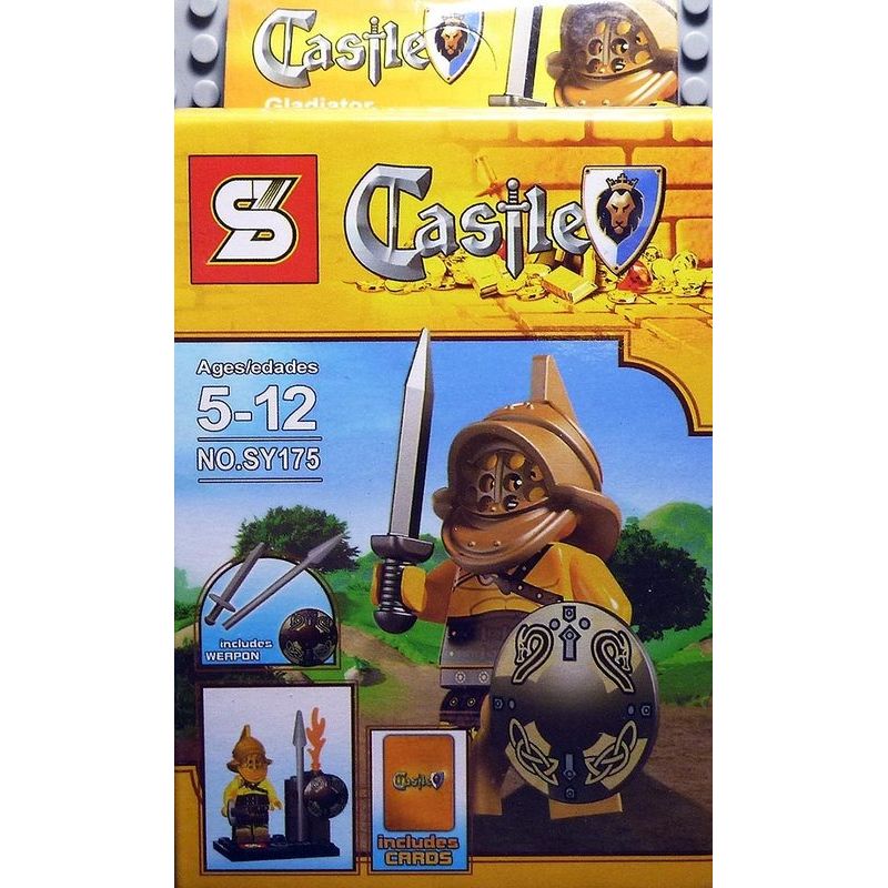 SY 175 LÂU ĐÀI HÌNH 8 bộ đồ chơi xếp lắp ráp ghép mô hình Medieval Castle Chiến Tranh Trung Cổ