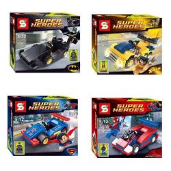 SY 184 SIÊU ANH HÙNG HÌNH 4 MÔ bộ đồ chơi xếp lắp ráp ghép mô hình Super Heroes Siêu Nhân Anh Hùng