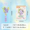 IBLOCK IB1401 1401 6 KIỂU MONG MUỐN HOA PEONY RED CÚC MẪU ĐƠN bộ đồ chơi xếp lắp ráp ghép mô hình Gear FLOWER WISH Đồ Lắp Ghép