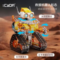 CADA DOUBLEE C83003 83003 ROBOT LẬP TRÌNH BA TRONG MỘT bộ đồ chơi xếp lắp ráp ghép mô hình Technic W BOT Kỹ Thuật Công Nghệ Cao Mô Hình Phương Tiện 455 khối