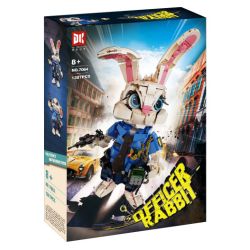 DK 7064 THỎ SĨ QUAN bộ đồ chơi xếp lắp ráp ghép mô hình OFFICER RABBIT 1387 khối