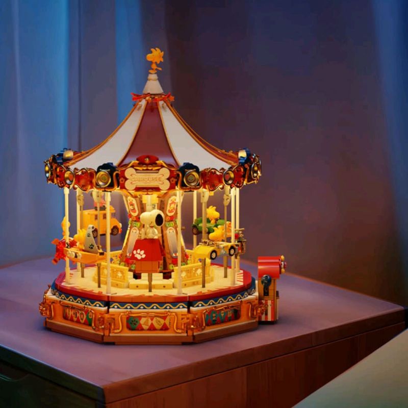 PANTASY 86904 BĂNG CHUYỀN SNOOPY bộ đồ chơi xếp lắp ráp ghép mô hình Movie & Game PEANUTS Phim Và Trò Chơi 3155 khối