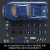 MATTEL BRICK SHOP HWW25 LỚP CAO CẤP HOT WHEELS MERCEDES-BENZ 300SL 1:12 tỷ lệ 1:12 bộ đồ chơi xếp lắp ráp ghép mô hình Creator MATTEL BRICK SHOP HOT WHEELS MERCEDES-BENZ 300 SL Sáng Tạo 1600 khối