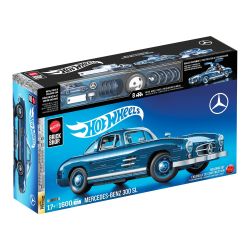MATTEL BRICK SHOP HWW25 LỚP CAO CẤP HOT WHEELS MERCEDES-BENZ 300SL 1:12 tỷ lệ 1:12 bộ đồ chơi xếp lắp ráp ghép mô hình Creator MATTEL BRICK SHOP HOT WHEELS MERCEDES-BENZ 300 SL Sáng Tạo 1600 khối
