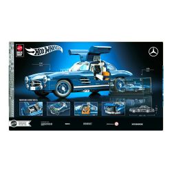 MATTEL BRICK SHOP HWW25 LỚP CAO CẤP HOT WHEELS MERCEDES-BENZ 300SL 1:12 tỷ lệ 1:12 bộ đồ chơi xếp lắp ráp ghép mô hình Creator MATTEL BRICK SHOP HOT WHEELS MERCEDES-BENZ 300 SL Sáng Tạo 1600 khối