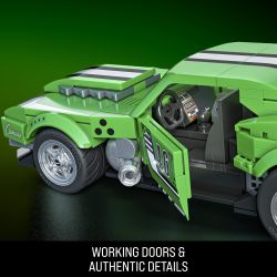 MATTEL BRICK SHOP JFT16 LỚP HỌC TỐC ĐỘ HOT WHEELS 1968 XE SỬA ĐỔI CAMARO 1:32 tỷ lệ 1:32 bộ đồ chơi xếp lắp ráp ghép mô hình Creator HOT WHEELS CUSTOM '68 CAMARO Sáng Tạo 289 khối