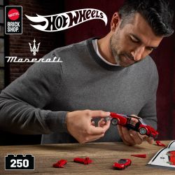 MATTEL BRICK SHOP JFR90 LỚP HỌC TỐC ĐỘ HOT WHEELS MASERATI MC20 1:32 tỷ lệ 1:32 bộ đồ chơi xếp lắp ráp ghép mô hình Creator Sáng Tạo 250 khối