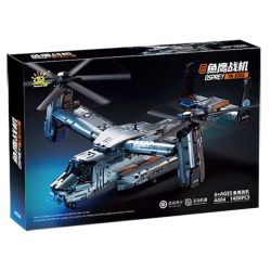 A004 GOQI GQ-3060 3060 GQ3060 MÁY BAY TRỰC THĂNG OSPREY V-22 CỦA MỸ bộ đồ chơi xếp lắp ráp ghép mô hình Technic TRANSPORT PLANE Kỹ Thuật Công Nghệ Cao Mô Hình Phương Tiện 1747 khối