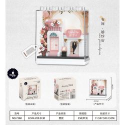 CHAOLE CHUANG 7368 CÓ MỘT CỬA HÀNG NHỎ ĐÁM CƯỚI bộ đồ chơi xếp lắp ráp ghép mô hình WEDDING SHOP 350 khối