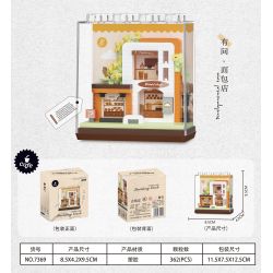 CHAOLE CHUANG 7369 CÓ MỘT CỬA HÀNG NHỎ TIỆM BÁNH bộ đồ chơi xếp lắp ráp ghép mô hình BREAD SHOP 362 khối