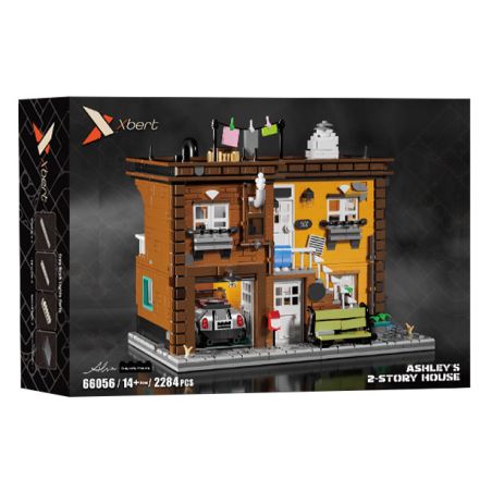 XBERT 66056 ASHLEY DOUBLE STORY HOUSE bộ đồ chơi xếp lắp ráp ghép mô hình Creator ASHLEF'S 2-STORY HOUSE Sáng Tạo 2284 khối